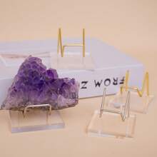 1pc Mineral Specimen Display Stand, Acrylic Mineral Base Crystal Ball Holder, Mineral Specimen Stand, Fossil Display Rack, Rocks, Surveying, Agate, Quartz, Rough Stone, Odd Stone Stand, Phone Holder, Christmas Gift - Multicolor - View 6