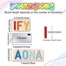 1pc Customized Name Puzzle, Personalized 3D Letter Puzzle And Wooden Name Puzzle. Ideal Gift For Baby Boys Or Girls, Suitable For Birthday, Christmas, Anniversary. - Pastel-Girl - 查看 4