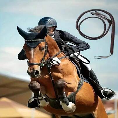 1 Stück Westlicher Cowboy Peitsche - Kunstleder Reitgerte, multifunktionale Reitertrainings-Peitsche mit ergonomischem Griff, für Reiten, Westernshows, Halloween-Kostüme - Design, perfektes Geschenk für Pferdeliebhaber & Western-Enthusiasten, stabile Konstruktion