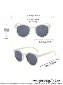 1 Set 2 PCS Youth 12-16Y Casual Basic Round Frame And Retro Personalized Cat-Eye Fashion Glasses Suitable For Holiday Outings, Outfit Matching, And Holiday Gifts