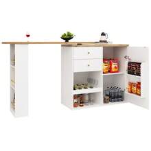 Bar Tables - White + MDF-1 - View 4