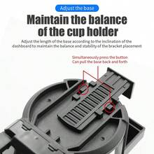 1PC Auto Cup Holder Phone Mount For Car, Car Cup Holder Cellphone Holder For Car, Car Air Vent Mount Drink Bottle Water Bottle Cup Holder - Black - View 6