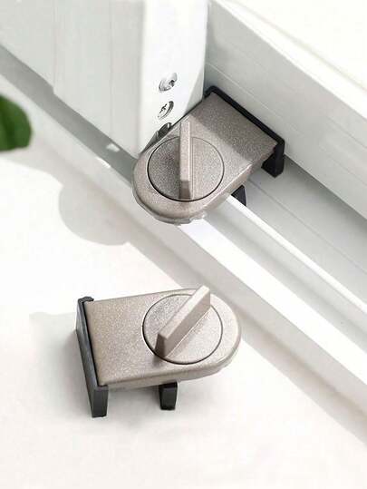 Aluminum Alloy Sliding Door & Window Lock With Anti-Pinch, Anti-Theft, And Anti-Fall Functions