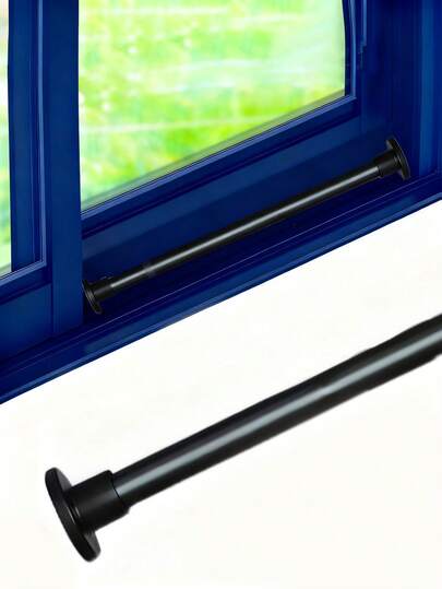 可调节滑动门安全杆，金属可调节窗户和玻璃门安全杆，带安全滑动锁杆和橡胶头 - 耐用金属结构，增强安全性，适用于大多数门、家用锁、门锁，时尚金属饰面，坚固耐用