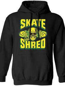 Skate And Sed Skateboarding Skateboard Pullover Hoodie - Style 9 - View 1