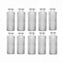 Kit Of 10 Decorative Glass Vases, Solitary Flower Jar, Diffuser - Trong sáng - Xem 7