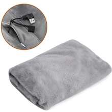 Manta portátil, chal, capa, pijama, manta para aire acondicionado para oficina, edredón para personas perezosas, ropa de casa con diseño lindo, manta eléctrica con termostato inteligente - Calentador portátil con alimentación USB con 3 modos de calentamiento, material ABS eficiente energéticamente, lavable a máquina y plegable, adecuado para el hogar, la oficina, el dormitorio - Diseño compacto y ligero con protección contra sobrecalentamiento, función de calefacción infrarroja, manta eléctrica, talla grande efectiva que una bolsa de agua caliente, cosas lindas - Multicolor - Ver 10