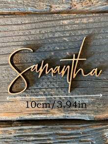 婚礼木质姓名席位卡，生日激光切割姓名，餐桌布置装饰，木质姓名牌婚礼席位卡激光切割姓名标牌婚礼席位卡布置标牌晚宴席位卡婚礼装饰席位卡，情人节礼物，情人节礼物，女士礼物，男士礼物，妈妈礼物，朋友礼物，