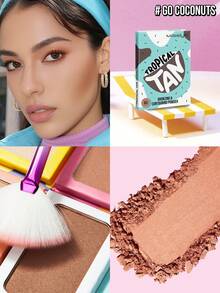 Misslyn Tropischer Bronze-Konturpuder, matter Bronze-Puder, hohe Farbabdeckung, feine, glatte Textur, mit Spiegel, Gesichtskonturierender Bronze-Puder, langanhaltender Make-up-Effekt, leicht atmungsaktiv, leicht zu vermischen, Y2K-Stil Make-up, geeignet für Partys, Strände, Reisen, Urlaub, Camping, Outdoor-Aktivitäten, Rosaton, modisches Kleine Mädchen, Neujahrs-Make-up, Cosplay, beste Reise-Urlaubsfarbe, Campus-Charme-Atmosphäre, Frühlingsfest, Valentinstags-Geschenk, vegan, tierversuchsfrei - 63 GO COCONUTS - Übersicht 5