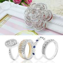 Yosoo Cuentas De AcríLico, 1000pcs De Perlas De Cristal De Diamantes De ImitacióN De Brillo Transparente Para Hacer Joyas DecoracióN De Bodas Accesorios De Adorno De Bricolaje (6mm) - 1 - Ver 5