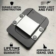 DriverMaster ClipOn Tool Belt Drill Holder Simple Hook Holster For Cordless Drill Impact Nailer Tape Measure Or Any Tools With Hanger Clips