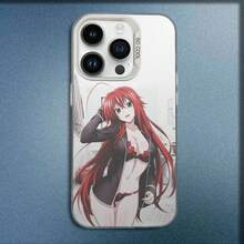 Funda de Teléfono Compatible con 17,16,15,14,13,12,11,Pro,E,MAX de High School D*D Rias Gremory, Cubierta Blanca Mate a Prueba de Golpes - Z2 - Ver 9