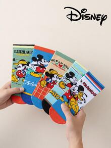 Disney 10/5 Calcetines auténticos de Mickey Mouse para niños, calcetines de regalo de Año Nuevo, calcetines de invierno para niños, calcetines de dibujos animados de Mickey Navidad Año Nuevo, calcetines para niños, calcetines para el hogar, calcetines de regalo creativos, calcetines, calcetines para niños adecuados como regalos y para uso diario para estudiantes/adultos - Multicolor - Ver 8