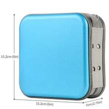 UENTIP DVD Case,48 Capacity CD Case For Car Portable Zipper Holder Large Storage CD Wallet CD Organizer Home Travel (Sky Blue, 48){Inchcolor_nameinch:Inchskyblueinch} - Skyblue - 查看 3
