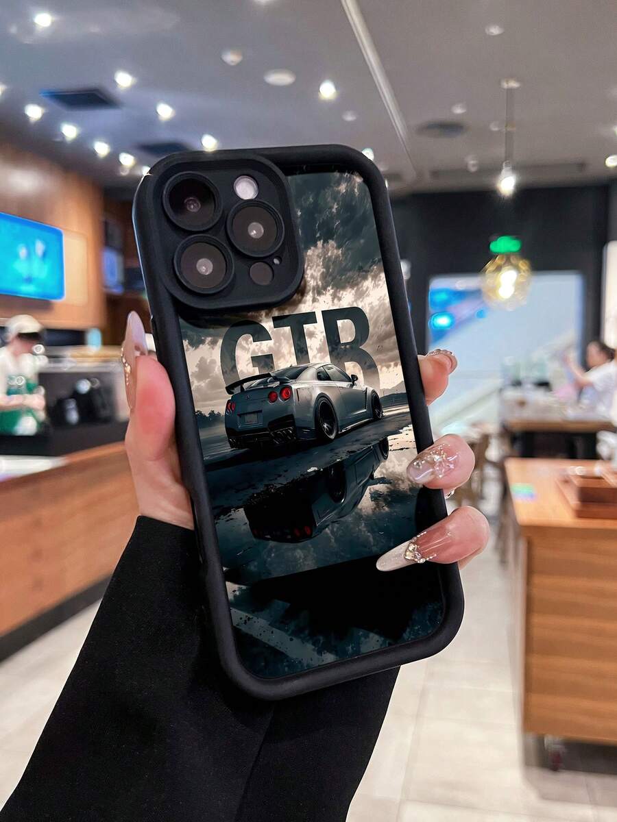Elegante funda para teléfono GT-R, con gráficos dinámicos de carreras y un diseño moderno, compatible con , , OPPO, 17, 16, 16 ProMax, 15, 15 ProMax, 14, 13, 12 y 11 Pro. Fabricada en TPU resistente, ofrece protección a prueba de golpes. Regalo ideal para entusiastas de los coches, familiares, amigos, niños, cumpleaños, Halloween, Navidad, parejas y San Valentín. - Negro - Ver 1