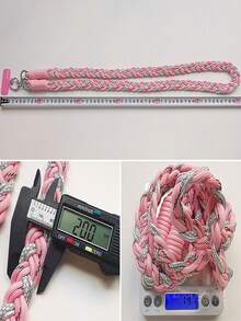 2026 New Year & Valentine's Day Special Offer, 6-Strand Braided Phone Lanyard, Minimalist Long Diagonal Shoulder Strap With Side Clasp, Fashionable Outdoor Anti-Lost Phone Lanyard, 1pc Silver Woven Heart-Shaped Ring Long Lanyard, Anti-Lost & Anti-Theft Phone Lanyard, Suitable As Gift For Mother - Multicolor - View 8