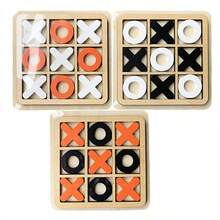 1pc Wooden Tic-Tac-Toe Game, 9-Grid 3-In-1 Noughts And Crosses Board Game, Interactive Desktop Toy For Parent-Child, Travel Checkers Set, Educational Toy For Kids, Ideal Gift Filler, Toy For Boys And Girls, Children's Gift - Surprise Gift - Birthday Gift - Christmas Gift - Easter Gift - - New Year Gift - Gift - Toy - Multicolor - View 11