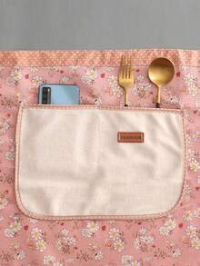 1pc Country Style Breathable Canvas Waist Half Apron, Servant Costume Apron Fresh Cute, Durable And Oil-Proof For Cooking, Kitchen Use, Home Use - Half Length Cooking & Dining Apron - Multicolor - View 5