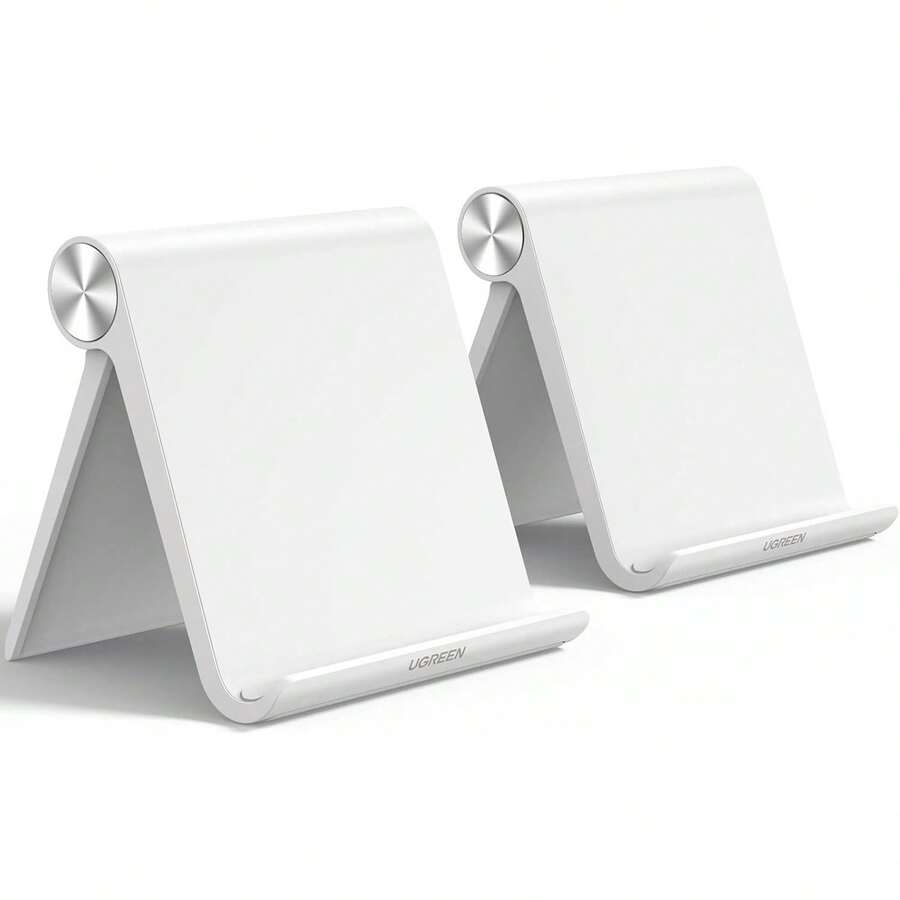 Soporte para tablet para computadora, paquete de 2 soportes compatibles con iPad 10.2 de 11 pulgadas, 9.7 Pro Mini 6 5 4 3, soporte para teléfono portátil de computadora, accesorios de - 1 - Ver 1