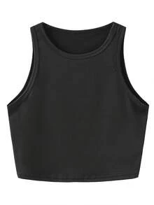 Customized Printed Cropped Sports Tank Top