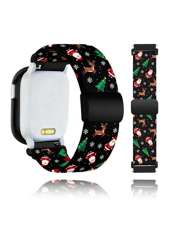 chinbersky Compatible With C30 S50 S55/For Xplora X6 Play Bands Smartwatch 20mm, Wristband Replacement Straps For Xplora X6 Play SmartWatch Christmas Elements Band.