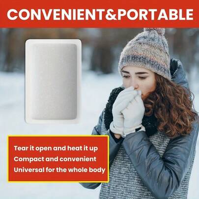 4片/10片/20片装冬季保暖贴，自发热全身保暖贴，暖手贴，便携舒适持久自发热腹部保暖贴