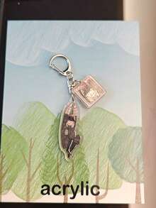 Llavero acrílico de Kaiju No. 8, figura de monstruo de dibujos animados linda, llavero con broche en forma de D para mochila, accesorio de anime coleccionable y divertido, regalo perfecto para fans