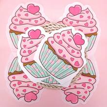 20张/40张/100张装纸杯蛋糕派对午餐餐巾纸，生日纸杯蛋糕造型纸巾，甜点餐巾纸，蛋糕装饰餐巾纸，主题派对和活动的完美之选 - 彩色 - 查看 3