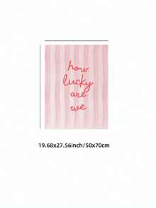 1/3件套无框粉色细条纹爱心海报套装，条纹学院风墙面艺术，爱心图案，少女可爱粉彩印花帆布画，适用于卧室、宿舍、客厅等房间装饰，趣味海报，房间装饰，卧室墙面装饰画，粉彩爱心套装，条纹艺术，学院风少女系列 - 彩色 - 查看 12