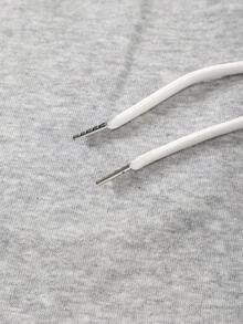 Men's Straight Wide Leg Pants, Loose Casual Trousers With Drawstring Elastic Waistdy Sweatpants For Spring And Autumn - Grey - View 6