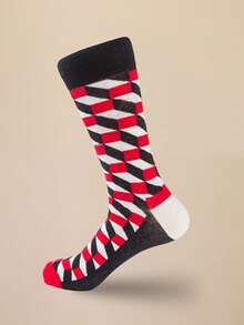 5 Paar zufällige Herrensocken, modische personalisierte Marken-Unisex-Socken, Paar Socken bis zur Mitte des Waden, bequeme Freizeitsocken