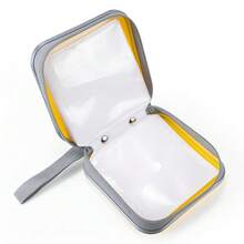 UENTIP CD Case For Car,48 Capacity DVD Case Portable Zipper Holder Large Storage CD Wallet CD Organizer Home Travel (Yellow, 48){Inchcolor_nameinch:Inchyellowinch} - yellow - View 7