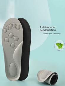 1 Paar neue, lässige, antibakterielle, deodorierende Militär-Trainings-Einlegesohlen, schweißabsorbierend, atmungsaktiv, stoßabsorbierend mit Fußgewölbestütze, reduziert Ermüdung bei längerem Stehen, geeignet für Lederschuhe und Sneaker.