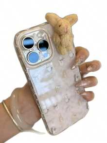 かわいいファンデーションウサギは、16promax 携帯電話ケース iPhone15 新しい 13/14/12/11 に適しています。 - IMD ボウタイ シングルシェル - チェックする 7