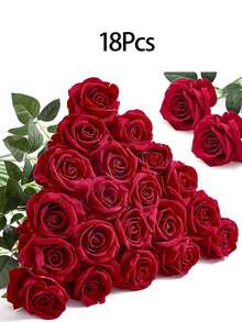 6/12 Rosas artificiales, Rosas rojas oscuras Flores artificiales Rosas falsas para decoración DIY Ramos de boda Centros de mesa Decoraciones, Decoraciones para despedida de soltera, Día de San Valentín, Decoraciones para baby shower, Decoración del hogar, Decoración de centros de mesa, Decoración navideña, Decoración de dormitorio, Decoración de jardín. Regalo.