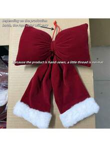 1pc/Set Luxury Bow Christmas Ornament, Valentine's Day Decor, Christmas Tree Bow Hanging Decoration, Christmas Scene DIY Door Hanging Decor, Christmas Tree Ornament, Home Party Hanging Decor