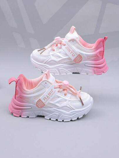 Children's Sports Shoes, Summer Girls Mesh Sneakers Casual Breathable Running Shoes, School Shoes For Big Kids
