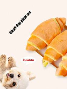 PETSIN Pet Toy Voice-Activated Dog Toy, Plush Chewable Hide And Seek Food Toy, Cute Squeaky, Durable Anti-Scratch Anti-Bite, Teeth Grinding Self-Entertainment Slow Feeder, Hide And Seek Toy. - Multicolor - View 5