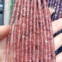 2x4mm Natural Stone Crystal Agate Abacus Beads, Round Beads, Flat Beads, Suitable For Jewelry Making, DIY Charm Bracelets, Necklaces, Fashionable Earrings Accessories, And Decorative Beads For Creative Expression - 2*4mm Abacus Beads - View 7