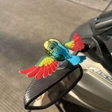 [Movable Wings] 3D Decorative Car Rearview Mirror Wind-Powered No-Need-Electric Creative Car Decoration Companion Flying Bird - Multicolor - View 4