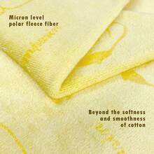 Miniso Sanrio Characters - Themed Microfiber Bath Towel. The Delicate Fibers Offer An Extremely Soft Touch. With High - Efficiency Water Absorption, It Can Quickly Dry Your Body(1 PC) - Yellow - View 7