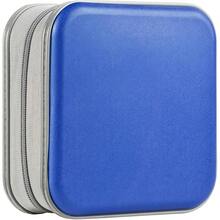 UENTIP DVD Case For Car,48 Capacity CD Case Portable Hard Plastic CD Organizer Wallet Protective CD Storage (48 Capacity, Blue){Inchcolor_nameinch:Inchblueinch} - Blue - View 1