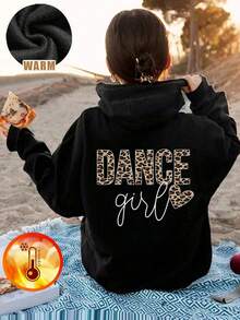 Sweat-shirt-shirt décontracté imprimé pour la Saint-Valentin, filles, doux et épais, manches longues, Top à capuche coloré pour l'automne/l'hiver, vêtements pour étudiants et jeunes enfants - met en valeur le style unique de chaque enfant ! Sweat-shirt-shirts, vêtements pour préadolescentes, vêtements pour enfants, vêtements de Saint-Valentin pour filles - Noir - Voir 2