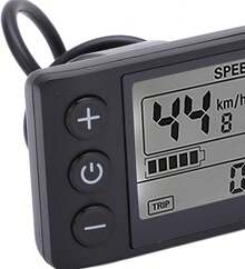 Bicicleta Eléctrica LCD, Bicicleta Eléctrica S866 Pantalla LCD Medidor 24V 36V 48V Panel de Control con Enchufe Impermeable Kit de Controlador de Velocidad del Motor sin - 1 - Ver 9