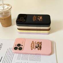 [Nuevo producto] Funda para smartphone con diseño de calabaza y ventana grande. Compatible con phone 17 Pro, 17, 16 Pro, 15, 14 y 13 Pro/Plus. Cobertura total de la lente. Elegante combinación de colores. Ideal para regalar. Teléfono - rosa - Ver 6