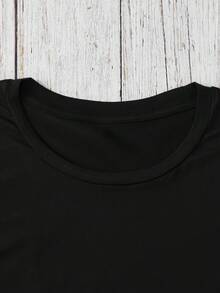 Camiseta De Mujer Con Estampado De Colores De La Bandera Mexicana - Marrón, Bilingüe Y Diseño Hermoso Con Texto En Español, Top Casual De Manga Corta Con Cuello Redondo, Prenda Esencial Para El Verano Diario, Camisetas Mexicanas, Camisa Con Patrón Geométrico, Camisa De Ajuste Cómodo - Oscuro - Ver 3