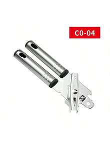 3-In-1 Stainless Steel Manual Can Opener, Multi-Function Kitchen Bottle Opener Tool