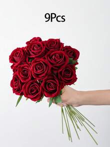 6/12 Rosas artificiales, Rosas rojas oscuras Flores artificiales Rosas falsas para decoración DIY Ramos de boda Centros de mesa Decoraciones, Decoraciones para despedida de soltera, Día de San Valentín, Decoraciones para baby shower, Decoración del hogar, Decoración de centros de mesa, Decoración navideña, Decoración de dormitorio, Decoración de jardín. Regalo.