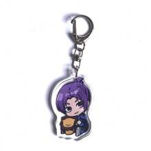 2025新款蓝色 - 监狱蓝锁1号蜂窝亚克力钥匙扣，动漫周边，Chire Leopard，国战连幻亚克力挂件 - 节日礼物 - 生日礼物 - 动漫爱好者礼物 - 彩色 - 查看 6