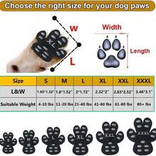 1 Set Waterproof Paw Protectors For Dogs Anti Traction Pads Sticker Dog Paw Stickers Black Pink Blue Pet Foot Patch Durable